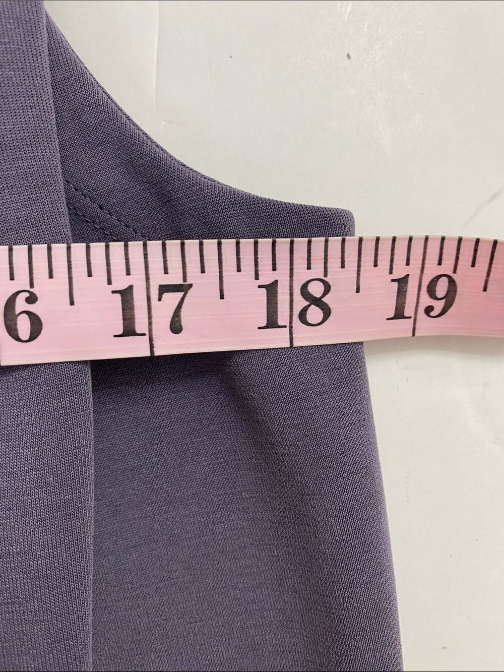 Athleta Sleeveless Jersey Shift Dress Size XS Purple Stretch Comfy Casual - Picture 7 of 10